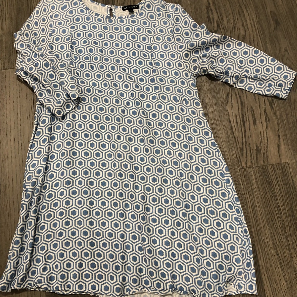 Geometric print dress